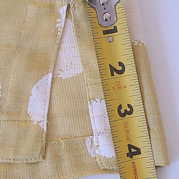 Lior Womens Rayon Blend Tunic Blouse Collared Rolled Sleeve Polka Print Medium - Picture 10 of 13